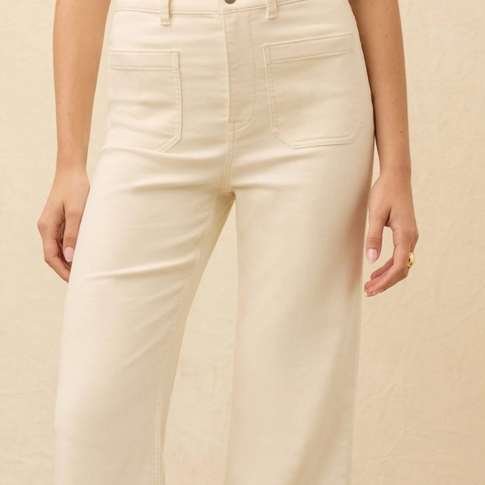 Faherty Cream Flare Women's Jeans